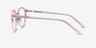Excel Pink AcetateEyeglass Frames from EyeBuyDirect, Side View