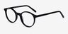 Excel Black AcetateEyeglass Frames from EyeBuyDirect, Angle View