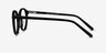 Excel Black AcetateEyeglass Frames from EyeBuyDirect, Side View