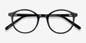 Excel Black AcetateEyeglass Frames from EyeBuyDirect, Closed View