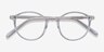 Excel Clear AcetateEyeglass Frames from EyeBuyDirect, Closed View