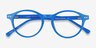 Magic Blue AcetateEyeglass Frames from EyeBuyDirect, Closed View