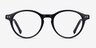 Magic Noir AcétateMontures de lunettes de vue d'EyeBuyDirect, Vue de Face