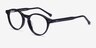 Magic Noir AcétateMontures de lunettes de vue d'EyeBuyDirect, Vue d'Angle