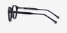 Magic Noir AcétateMontures de lunettes de vue d'EyeBuyDirect, Vue de Côté