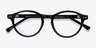 Magic Noir AcétateMontures de lunettes de vue d'EyeBuyDirect, Vue Rapprochée