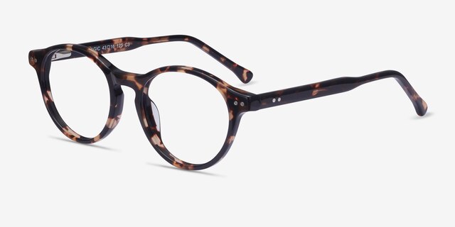 Magic Tortoise AcetateEyeglass Frames from EyeBuyDirect, Angle View