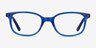 Leap Blue AcetateEyeglass Frames from EyeBuyDirect, Front View