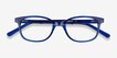 Leap Blue AcetateEyeglass Frames from EyeBuyDirect, Closed View