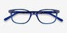 Leap Blue AcetateEyeglass Frames from EyeBuyDirect, Closed View