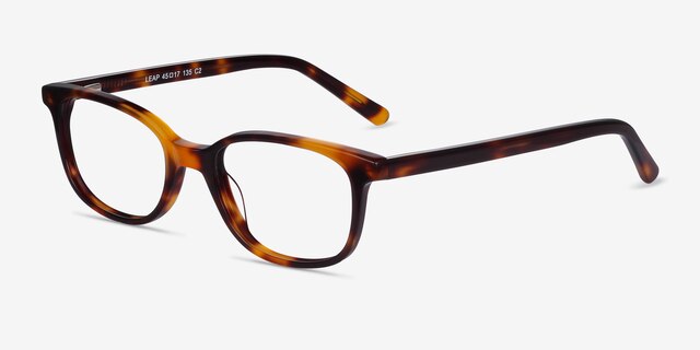 Leap Tortoise AcetateEyeglass Frames from EyeBuyDirect, Angle View
