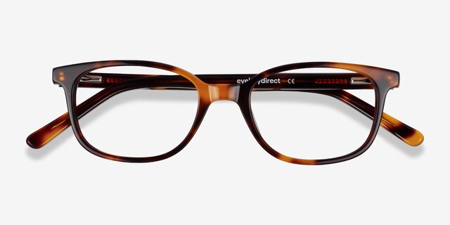 Leap Tortoise AcetateEyeglass Frames from EyeBuyDirect, Closed View