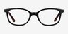 Leap Black AcetateEyeglass Frames from EyeBuyDirect, Front View