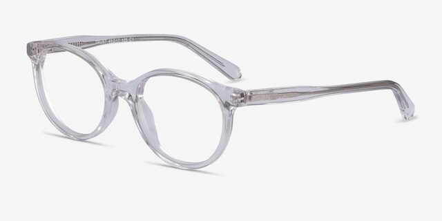 Trust Clear AcetateEyeglass Frames from EyeBuyDirect, Angle View