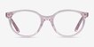 Trust Clear Pink AcetateEyeglass Frames from EyeBuyDirect, Front View
