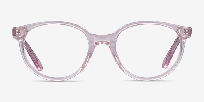 Trust Clear Pink Acetate Eyeglass Frames from EyeBuyDirect