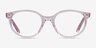 Trust Clear Pink AcetateEyeglass Frames from EyeBuyDirect, Front View