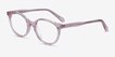 Trust Clear Pink AcetateEyeglass Frames from EyeBuyDirect, Angle View