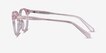 Trust Clear Pink AcetateEyeglass Frames from EyeBuyDirect, Side View