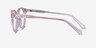 Trust Clear Pink AcetateEyeglass Frames from EyeBuyDirect, Side View