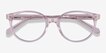 Trust Clear Pink AcetateEyeglass Frames from EyeBuyDirect, Closed View