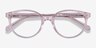 Trust Clear Pink AcetateEyeglass Frames from EyeBuyDirect, Closed View