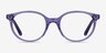Trust Clear Purple AcetateEyeglass Frames from EyeBuyDirect, Front View
