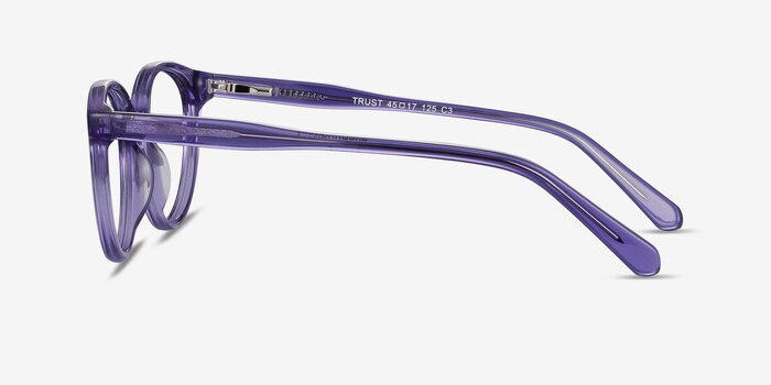 Trust Clear Purple Acetate Eyeglass Frames from EyeBuyDirect