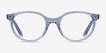 Trust Clear Blue AcetateEyeglass Frames from EyeBuyDirect, Front View