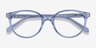 Trust Clear Blue AcetateEyeglass Frames from EyeBuyDirect, Closed View