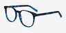 Ander Blue Tortoise AcetateEyeglass Frames from EyeBuyDirect, Angle View