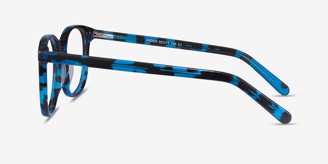 Ander Blue Tortoise AcetateEyeglass Frames from EyeBuyDirect, Side View