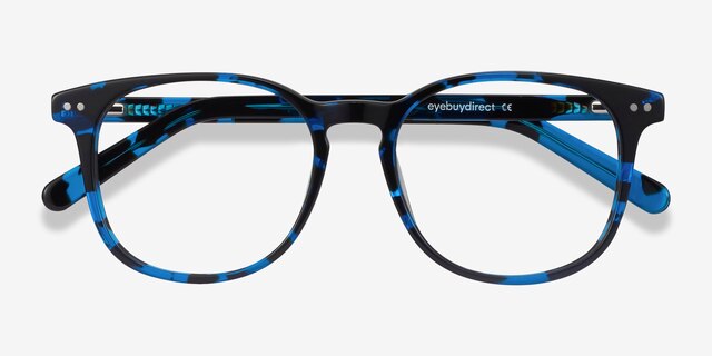 Ander Blue Tortoise AcetateEyeglass Frames from EyeBuyDirect, Closed View
