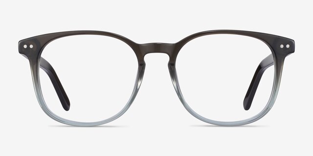 Ander Gray Clear AcetateEyeglass Frames from EyeBuyDirect, Front View
