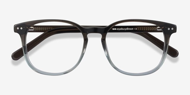 Ander Gray Clear AcetateEyeglass Frames from EyeBuyDirect, Closed View