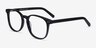 Ander Noir AcétateMontures de lunettes de vue d'EyeBuyDirect, Vue d'Angle