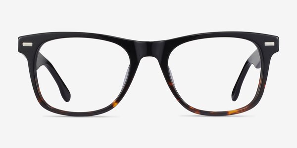 Caster Black Tortoise Acétate Montures de lunettes de vue