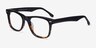 Caster Black Tortoise AcétateMontures de lunettes de vue d'EyeBuyDirect, Vue d'Angle