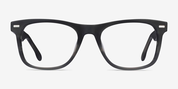 Caster Gray Striped Acetate Eyeglass Frames