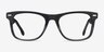 Caster Gray Striped AcetateEyeglass Frames from EyeBuyDirect, Front View