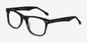 Caster Gray Striped AcetateEyeglass Frames from EyeBuyDirect, Angle View
