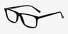 Intent Black AcetateEyeglass Frames from EyeBuyDirect, Angle View