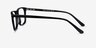 Intent Black AcetateEyeglass Frames from EyeBuyDirect, Side View