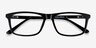 Intent Black AcetateEyeglass Frames from EyeBuyDirect, Closed View