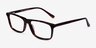 Intent Tortoise AcetateEyeglass Frames from EyeBuyDirect, Angle View