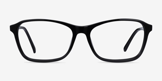 Versa Black AcetateEyeglass Frames from EyeBuyDirect, Front View