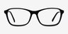 Versa Black AcetateEyeglass Frames from EyeBuyDirect, Front View