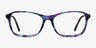 Versa Purple Floral AcetateEyeglass Frames from EyeBuyDirect, Front View