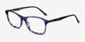 Versa Purple Floral AcetateEyeglass Frames from EyeBuyDirect, Angle View