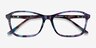 Versa Purple Floral AcetateEyeglass Frames from EyeBuyDirect, Closed View